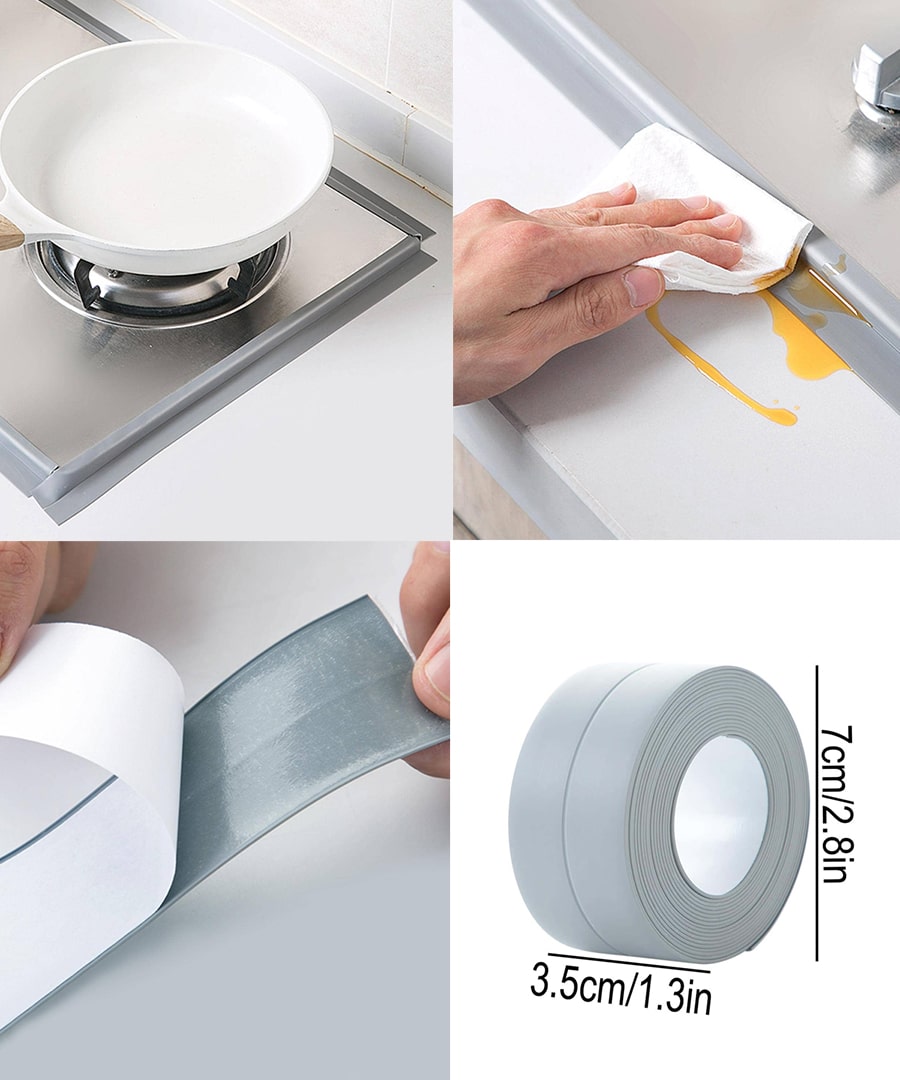 Waterproof Tape For Kitchen & Bathroom Sealing Strip (2 PCS)