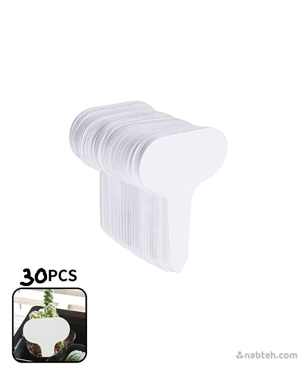 100Pcs Plastic T-type Garden Tags Plant Flower Label Nursery Tag Markers.