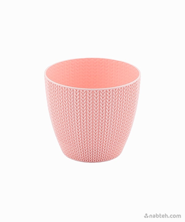 plastic plant pink pot