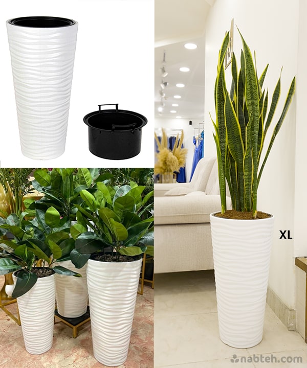 buy Tall Plastic Pot Vase in amman jordan