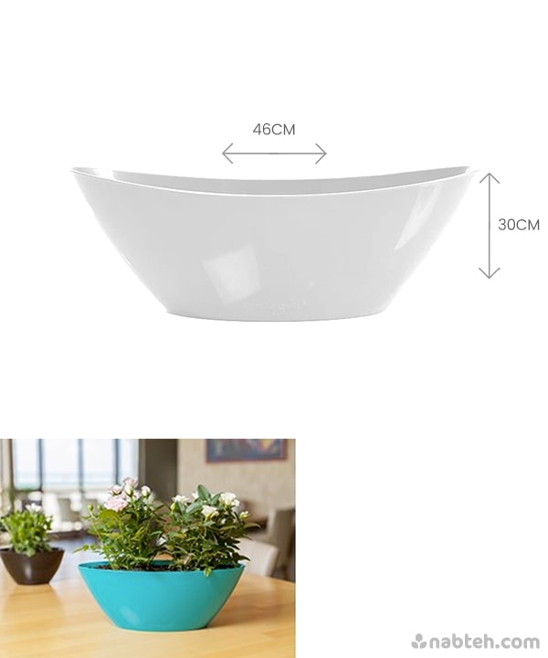 oval planter plastic Gloss Oval Arrangement Plastic Planter – Nabteh.com