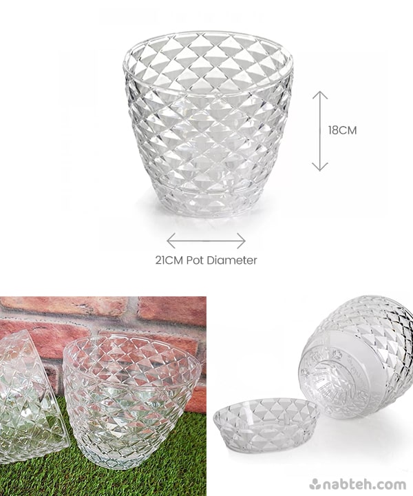 Transparent Plastic Pot