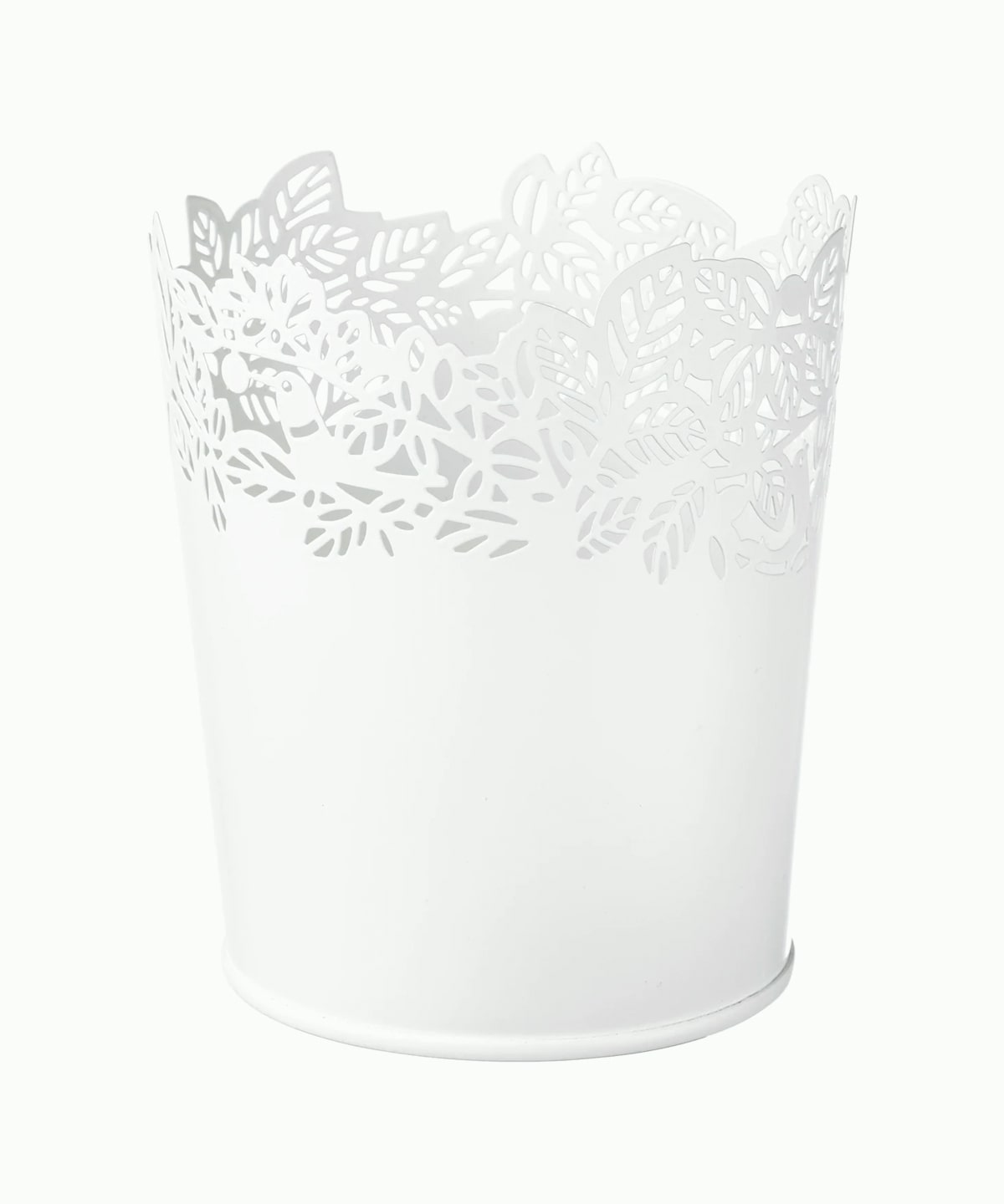 White Steel Flower Pot - Nabteh.com